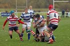 No way through for Tynedale's Harrison Collins againsts Rosslyn Park at Tynedale Park, Corbridge, Northumberland. Photo: David T. Hewitson/Sports for All Pics